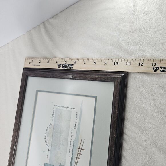 Vintage D.Morgan 1987 'I Hear Your Footsteps Down The Hall' Framed Print Love - Picture 6 of 6